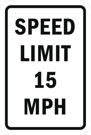 BrightView Reflective Speed Limit