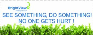 BrightView Banner See Something Do Something 22"x 72"